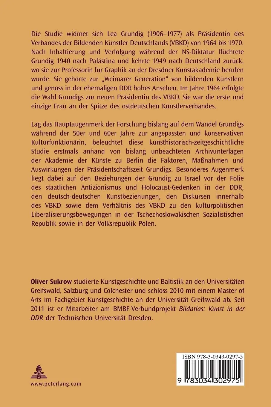 Rückseite: 9783034302975 | Lea Grundig | Oliver Sukrow | Taschenbuch | 290 S. | Deutsch | 2011