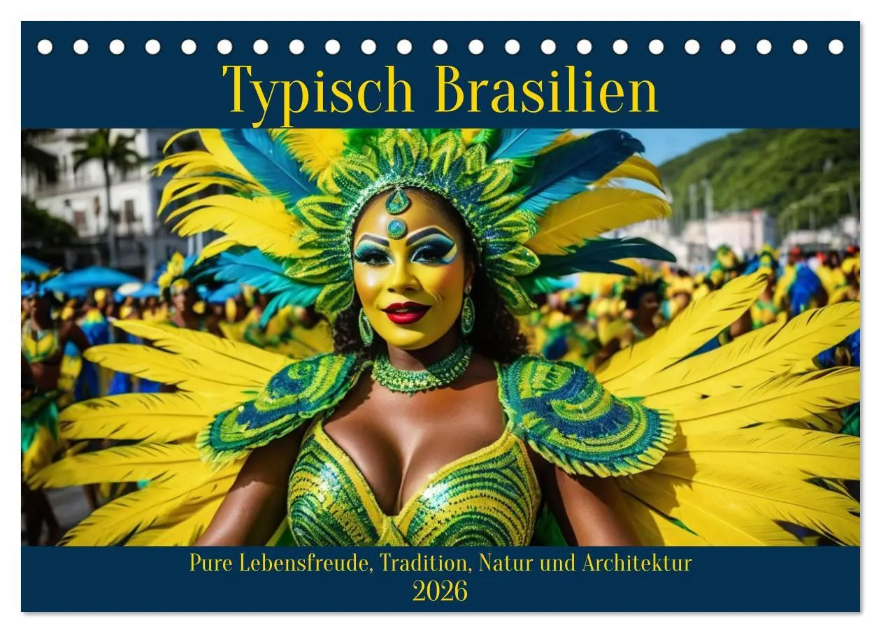 Cover: 9783457372975 | Typisch Brasilien (Tischkalender 2026 DIN A5 quer), CALVENDO...