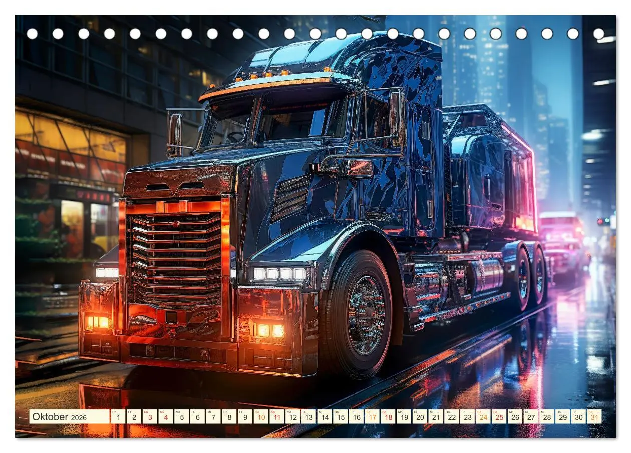 Bild: 9783457512975 | Truck Fantasien (Tischkalender 2026 DIN A5 quer), CALVENDO...