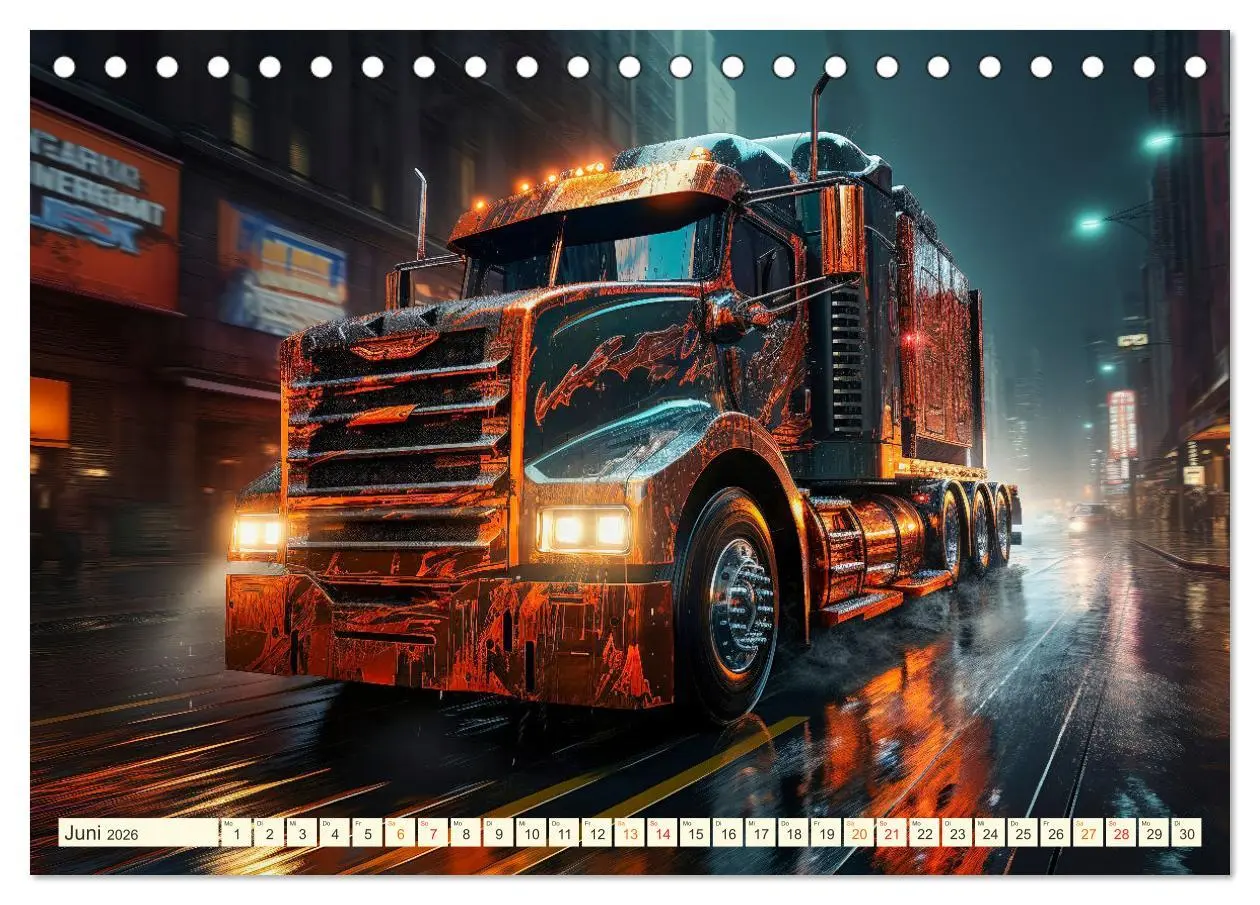 Bild: 9783457512975 | Truck Fantasien (Tischkalender 2026 DIN A5 quer), CALVENDO...