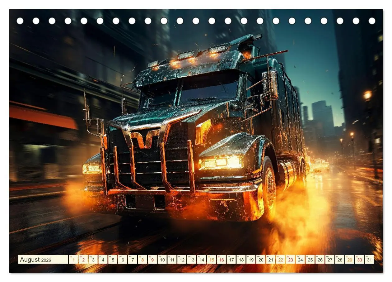 Bild: 9783457512975 | Truck Fantasien (Tischkalender 2026 DIN A5 quer), CALVENDO...