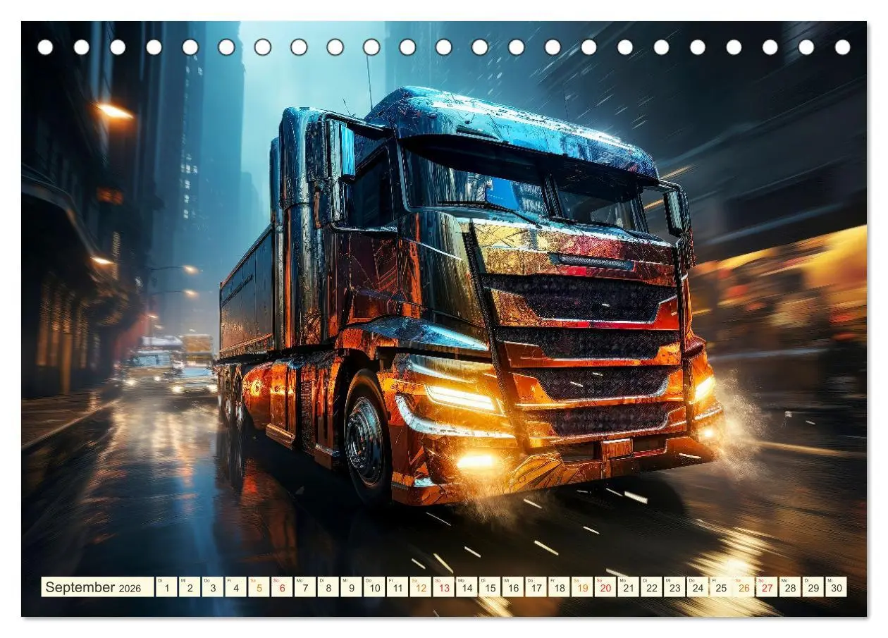 Bild: 9783457512975 | Truck Fantasien (Tischkalender 2026 DIN A5 quer), CALVENDO...