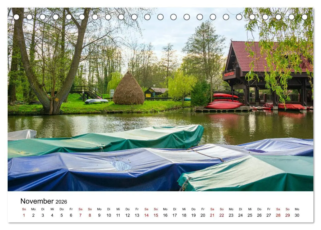 Bild: 9783457682975 | Unterwegs im Spreewald (Tischkalender 2026 DIN A5 quer), CALVENDO...