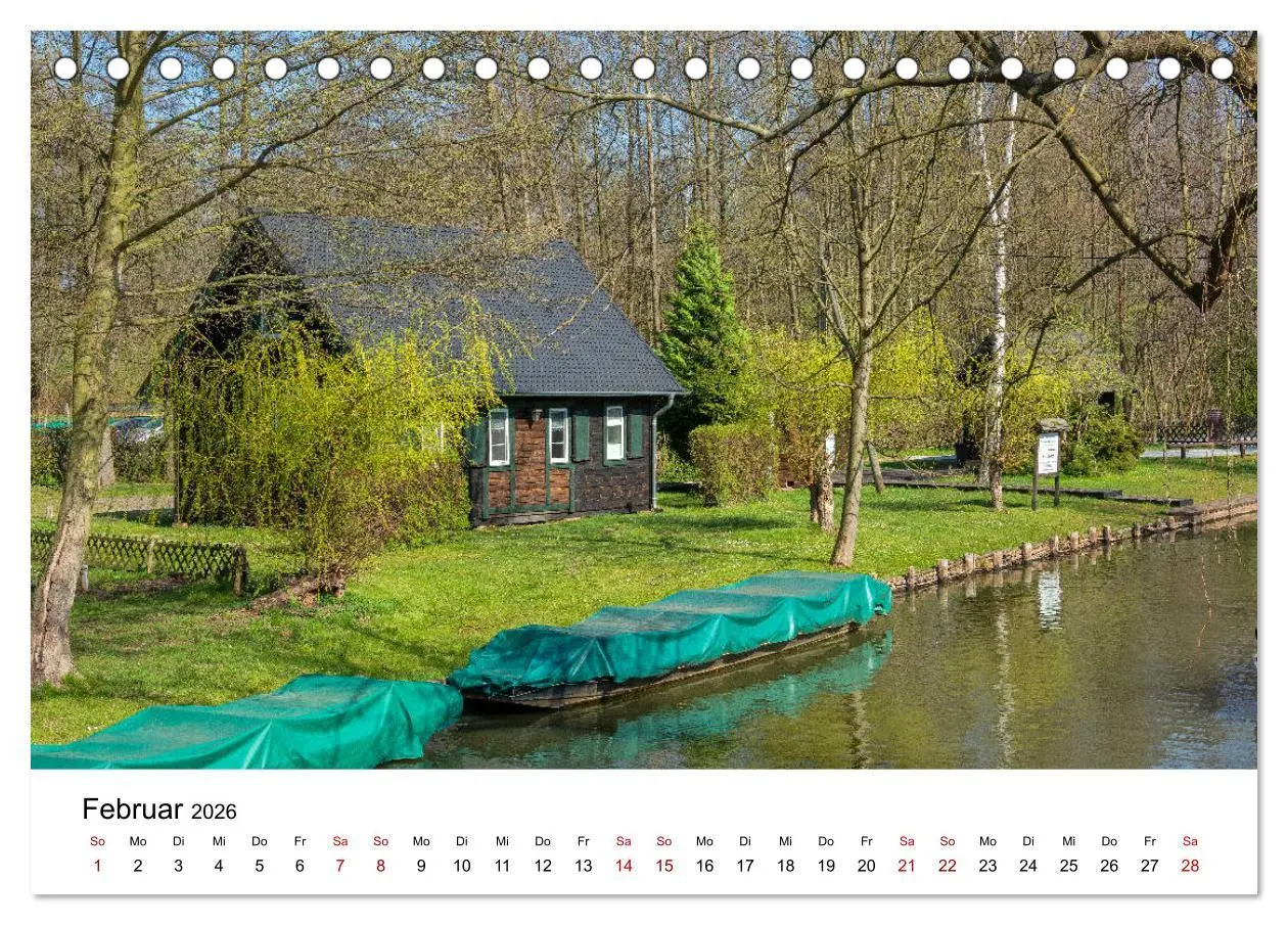 Bild: 9783457682975 | Unterwegs im Spreewald (Tischkalender 2026 DIN A5 quer), CALVENDO...