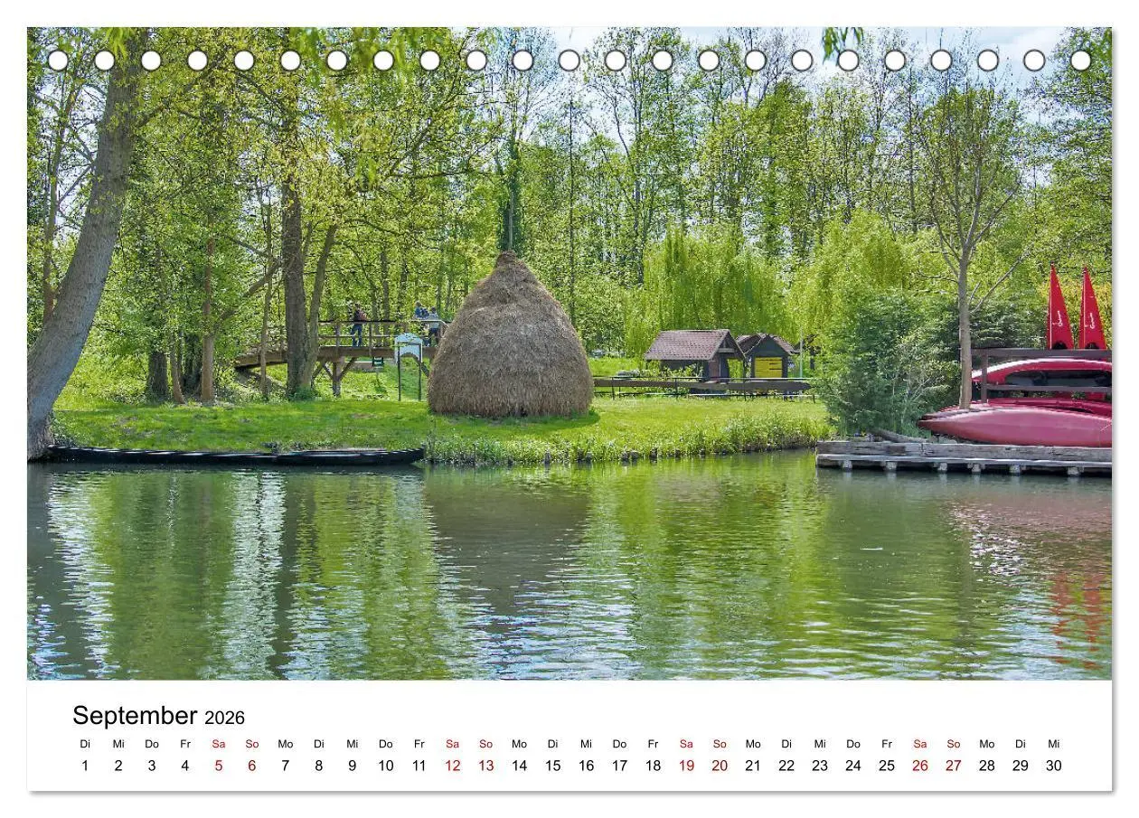 Bild: 9783457682975 | Unterwegs im Spreewald (Tischkalender 2026 DIN A5 quer), CALVENDO...