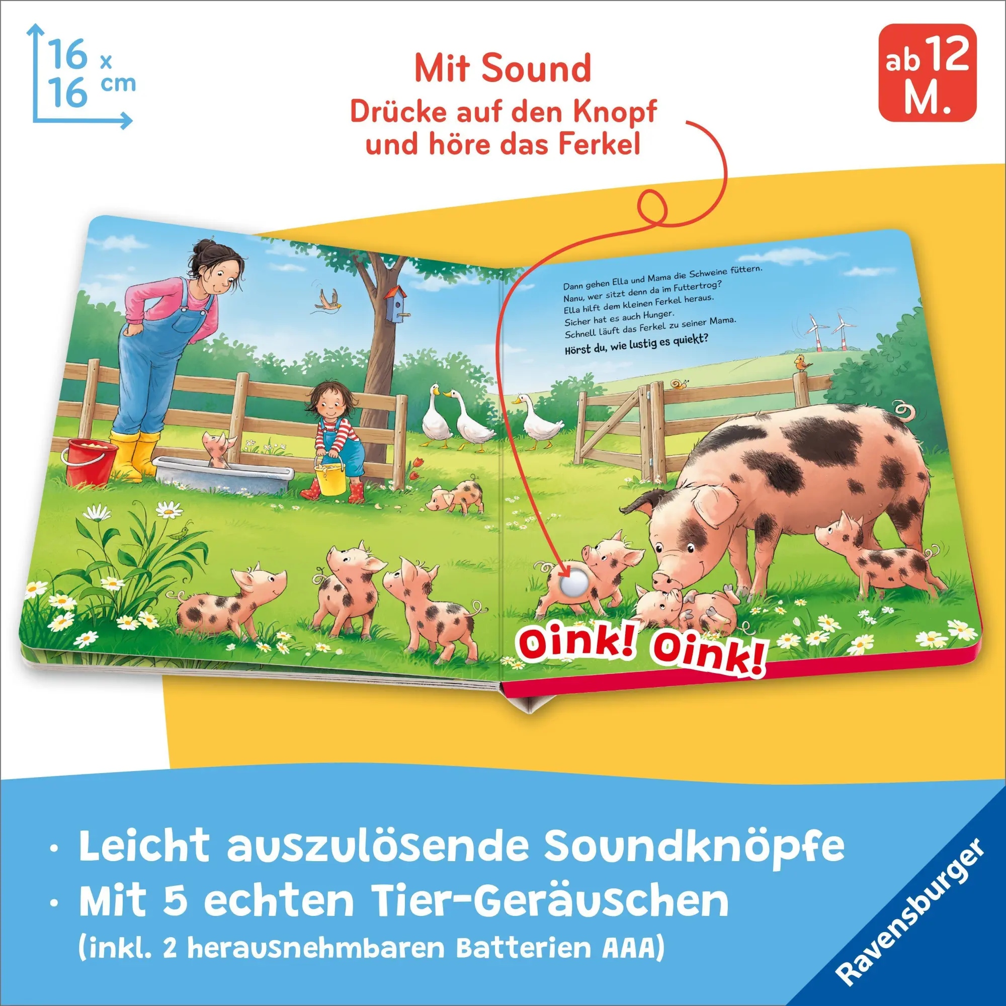 Bild: 9783473422975 | Hör mal hin - Wer kräht hier? Auf dem Bauernhof | Maria Höck | Buch