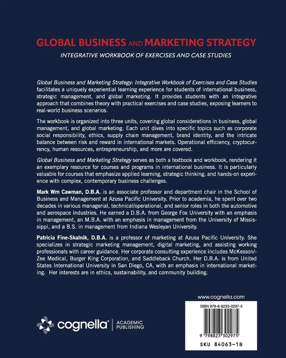 Rückseite: 9798823302975 | Global Business and Marketing Strategy | Mark Wm Cawman (u. a.) | Buch