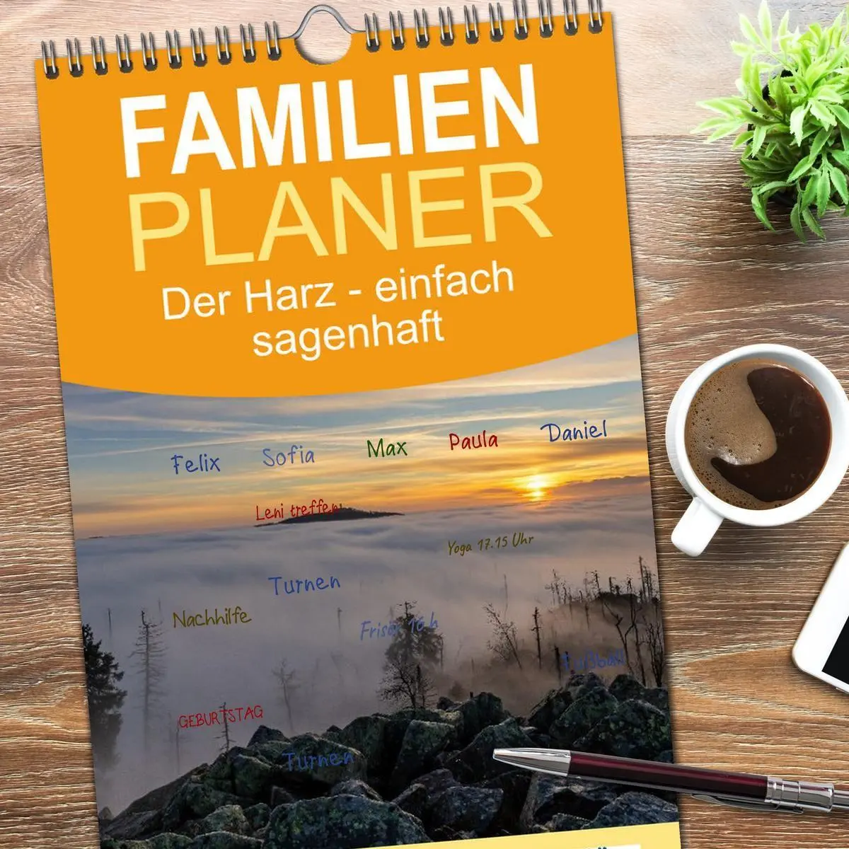 Bild: 9783516663075 | Familienplaner 2026 - Der Harz - einfach sagenhaft mit 5 Spalten...