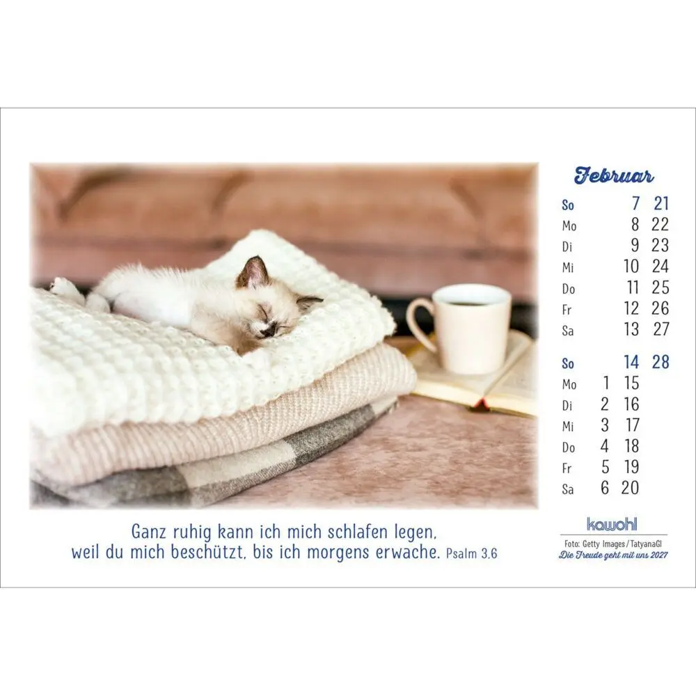 Bild: 9783754883075 | Die Freude geht mit uns 2027 | Kalender mit Farbfotos und Psalmworten