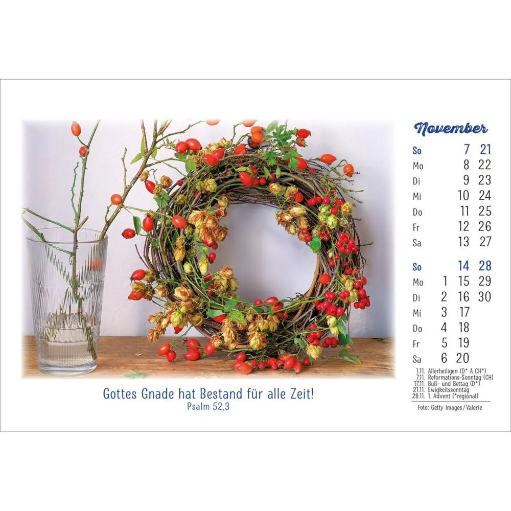 Bild: 9783754883075 | Die Freude geht mit uns 2027 | Kalender mit Farbfotos und Psalmworten