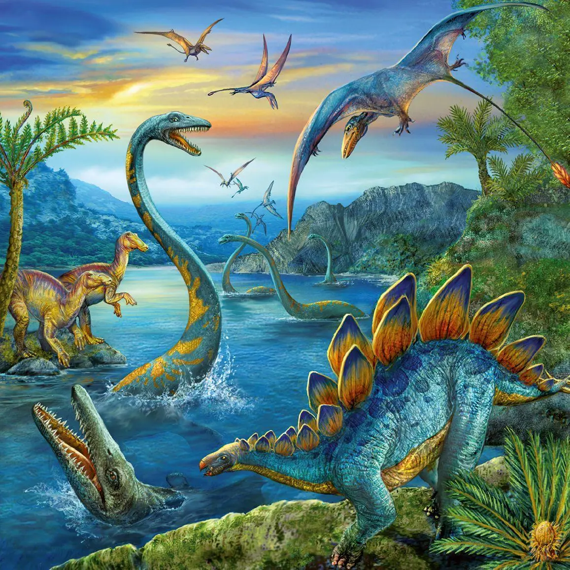 Bild: 4005556093175 | Faszination Dinosaurier. Puzzle 3 X 49 Teile | Silvia Christoph | 2012