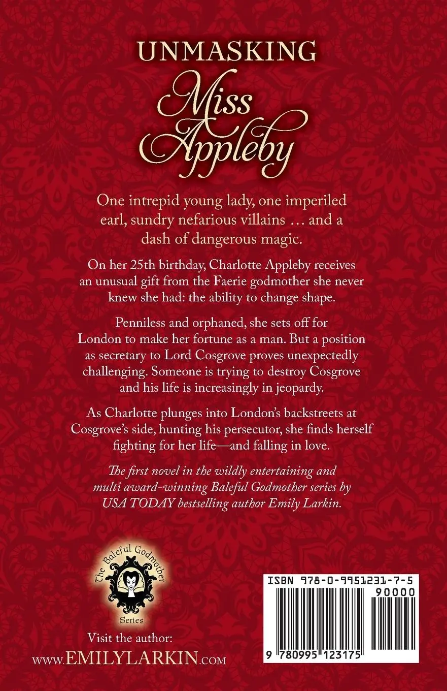 Rückseite: 9780995123175 | Unmasking Miss Appleby | Emily Larkin | Taschenbuch | Englisch | 2020