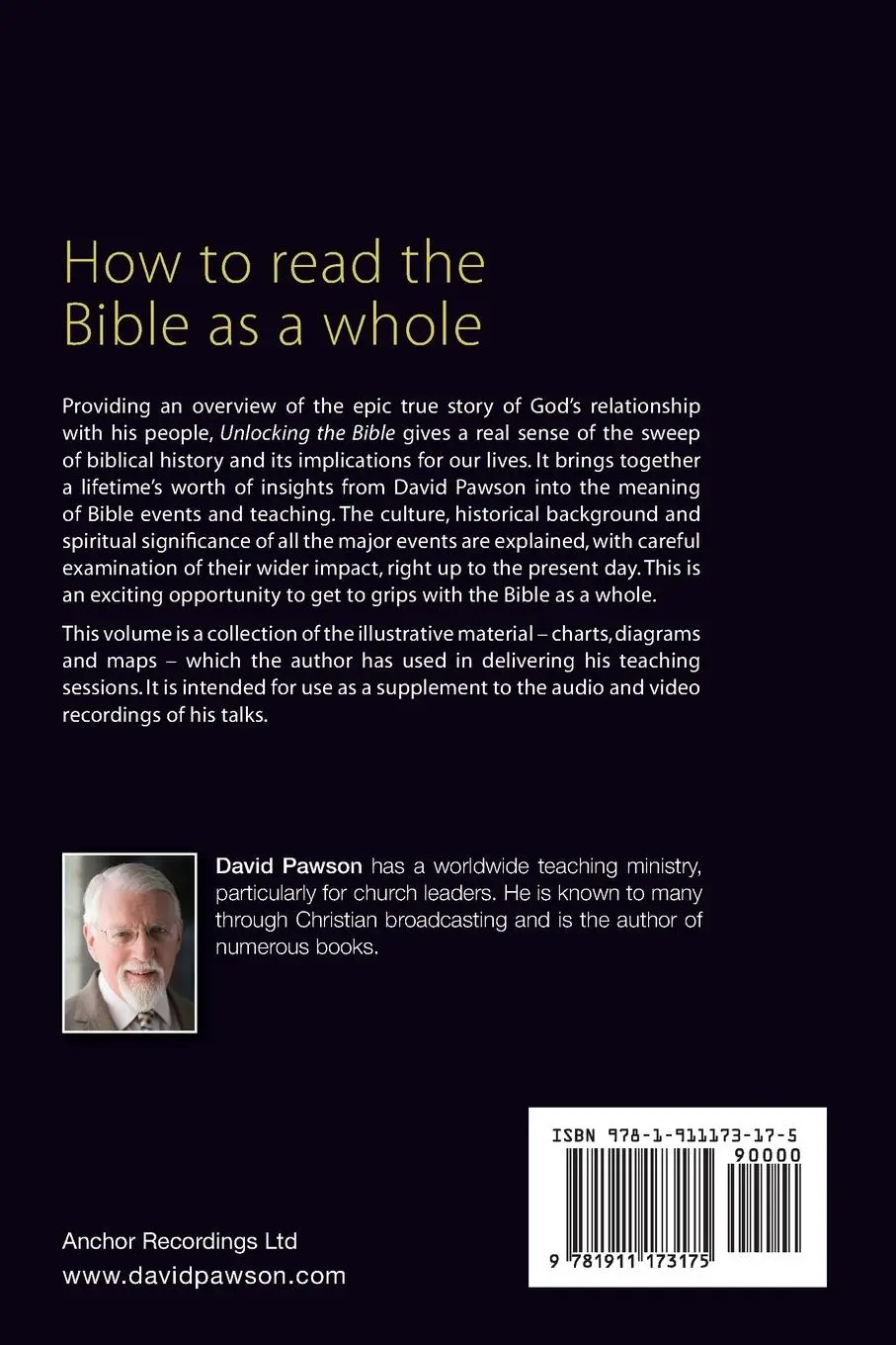 Rückseite: 9781911173175 | UNLOCKING THE BIBLE Charts, diagrams and images | David Pawson | Buch