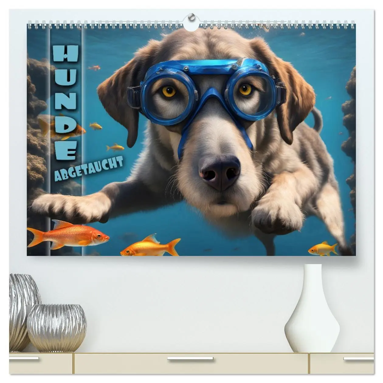 Cover: 9783457493175 | Hunde abgetaucht (hochwertiger Premium Wandkalender 2026 DIN A2...