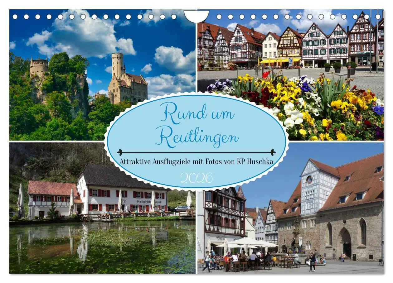 Cover: 9783457563175 | Rund um Reutlingen (Wandkalender 2026 DIN A4 quer), CALVENDO...