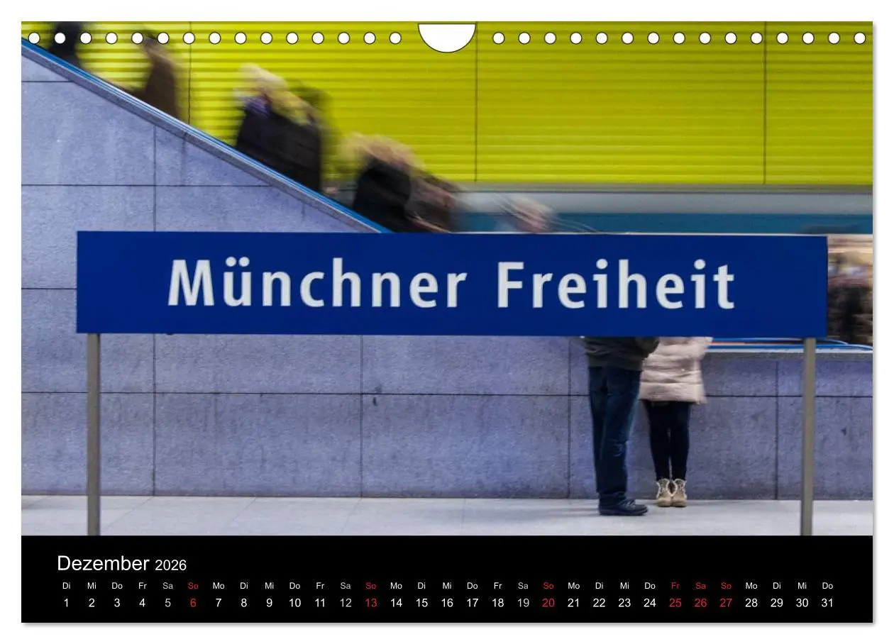 Bild: 9783516103175 | U-Bahn in München (Wandkalender 2026 DIN A4 quer), CALVENDO...