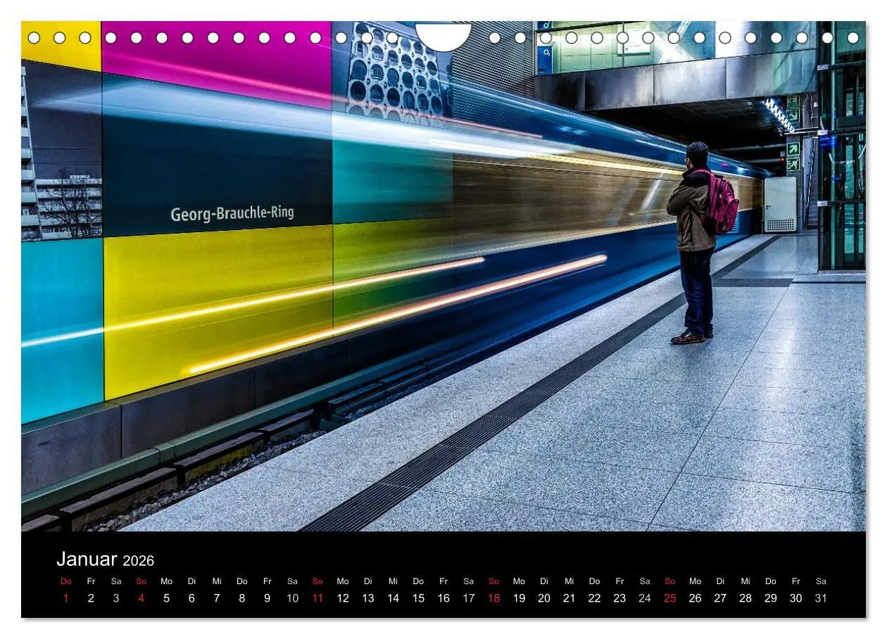Bild: 9783516103175 | U-Bahn in München (Wandkalender 2026 DIN A4 quer), CALVENDO...