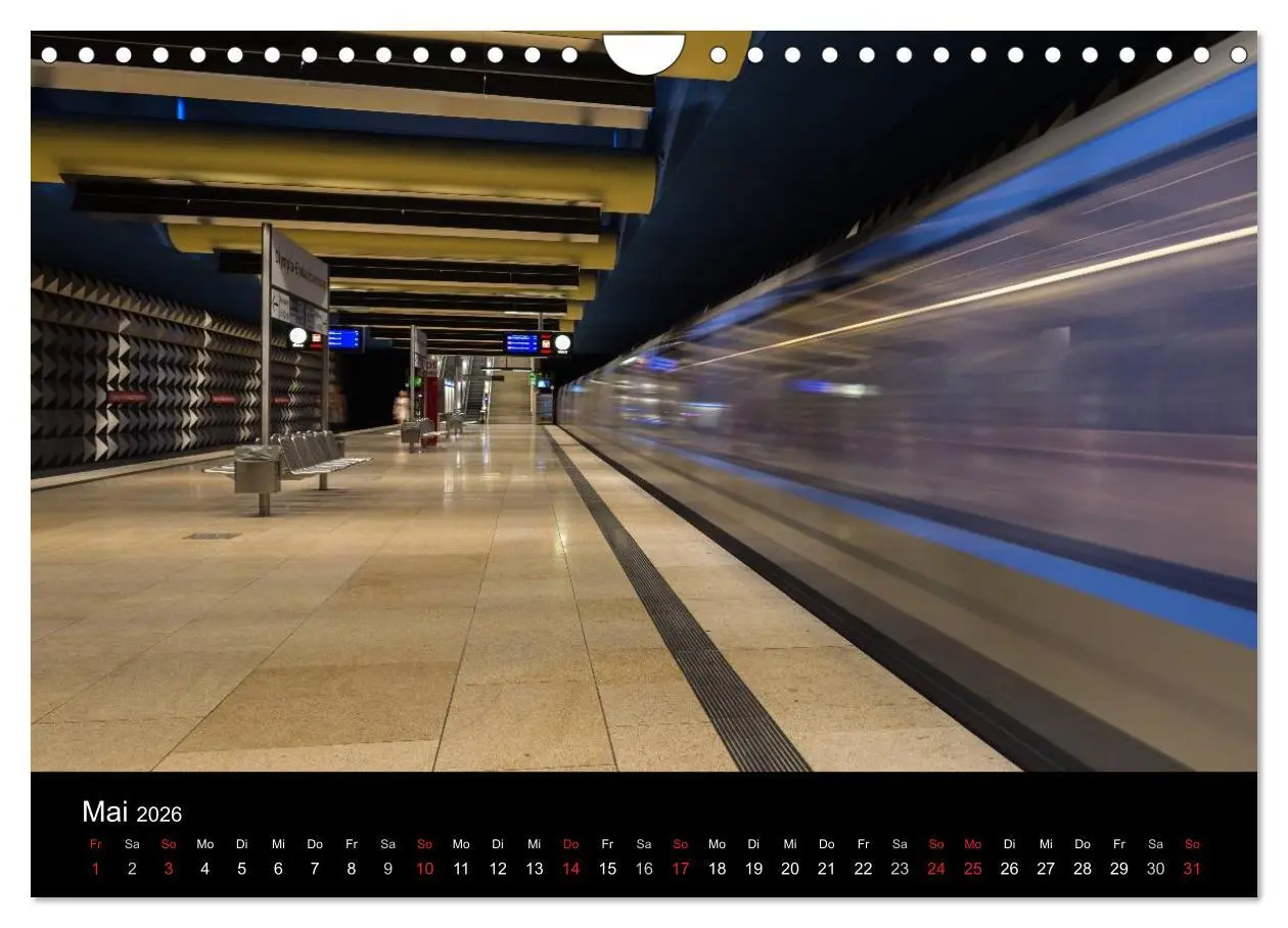 Bild: 9783516103175 | U-Bahn in München (Wandkalender 2026 DIN A4 quer), CALVENDO...