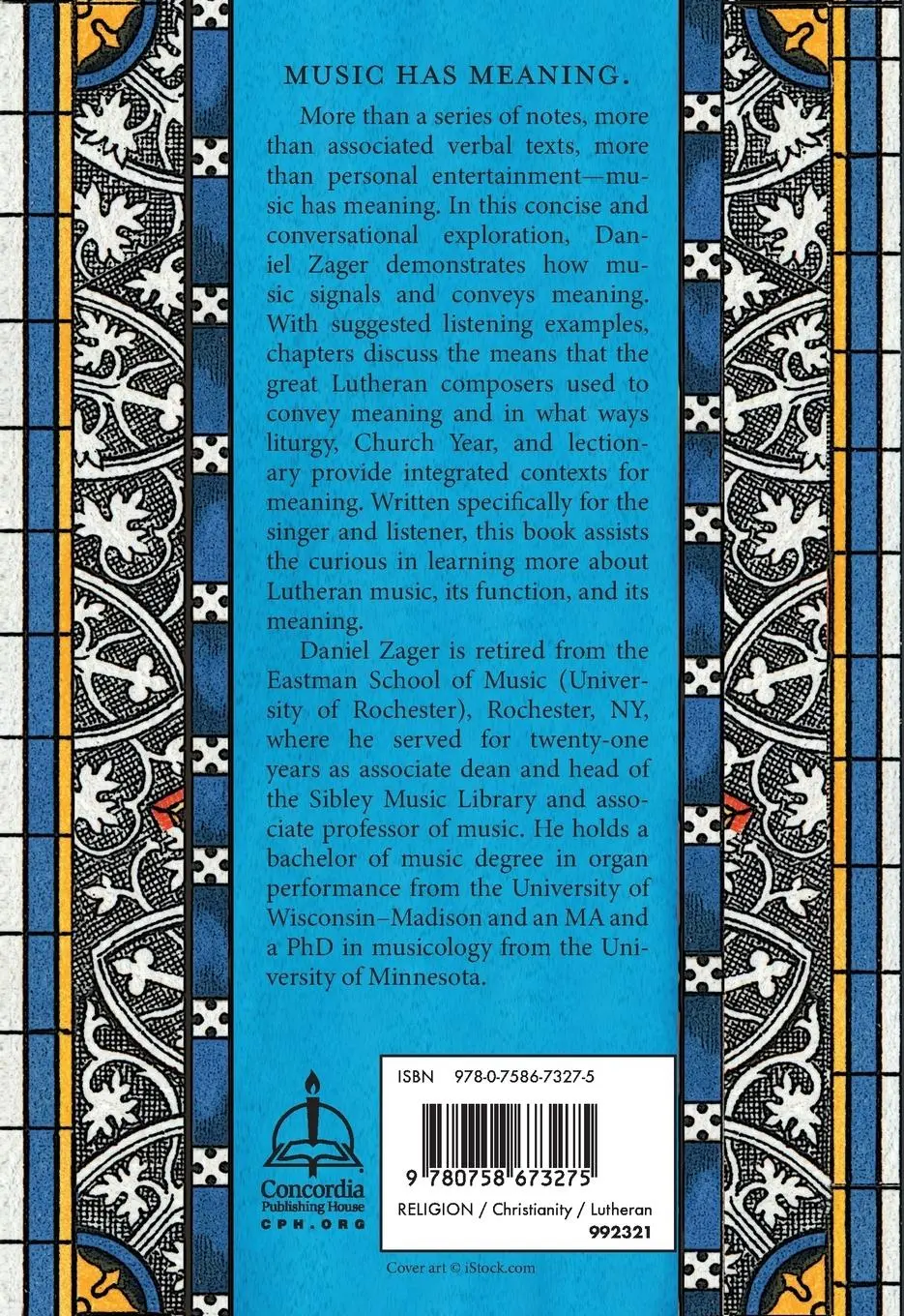 Rückseite: 9780758673275 | Lutheran Music and Meaning | Daniel Zager | Taschenbuch | Englisch