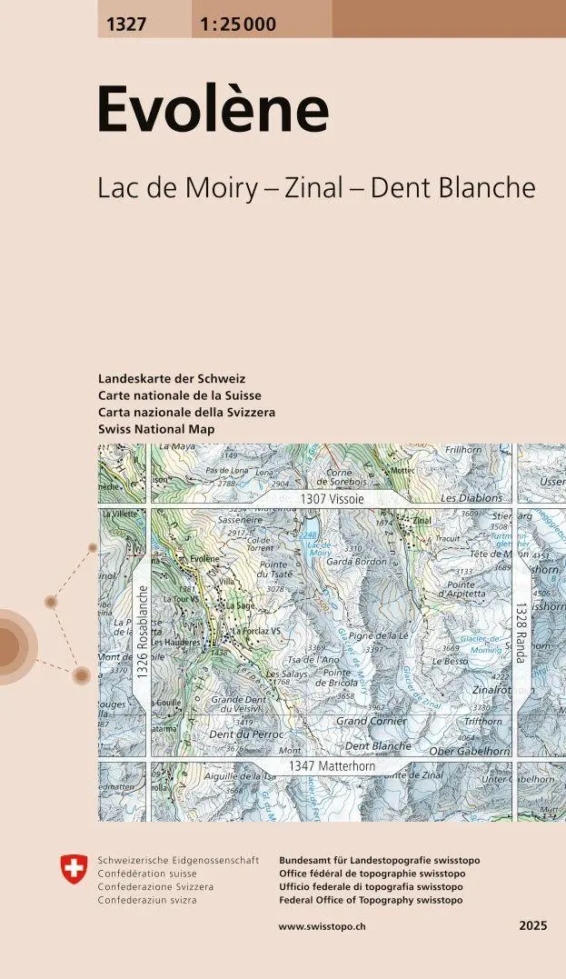 Cover: 9783302013275 | Swisstopo 1 : 25 000 Evolène | (Land-)Karte | Swisstopo 1 : 25 000