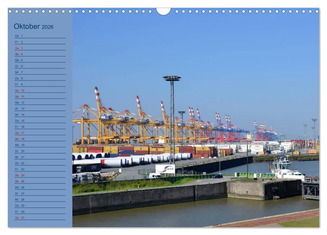 Bild: 9783457863275 | BREMERHAVEN - 2026 (Wandkalender 2026 DIN A3 quer), CALVENDO...