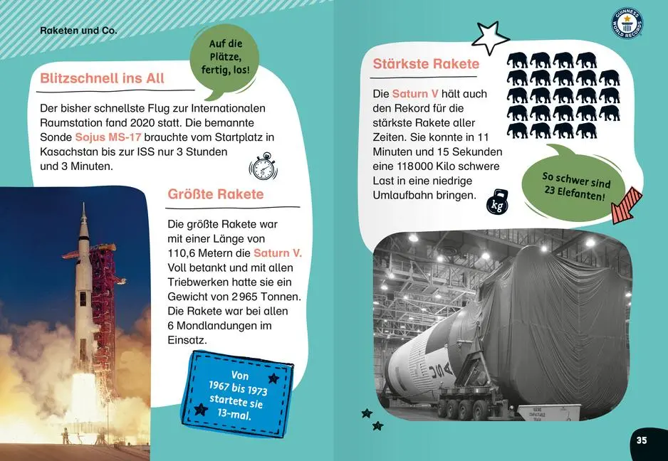 Bild: 9783473463275 | Guinness World Records für Erstleser - Weltraum | Buch | 64 S. | 2024