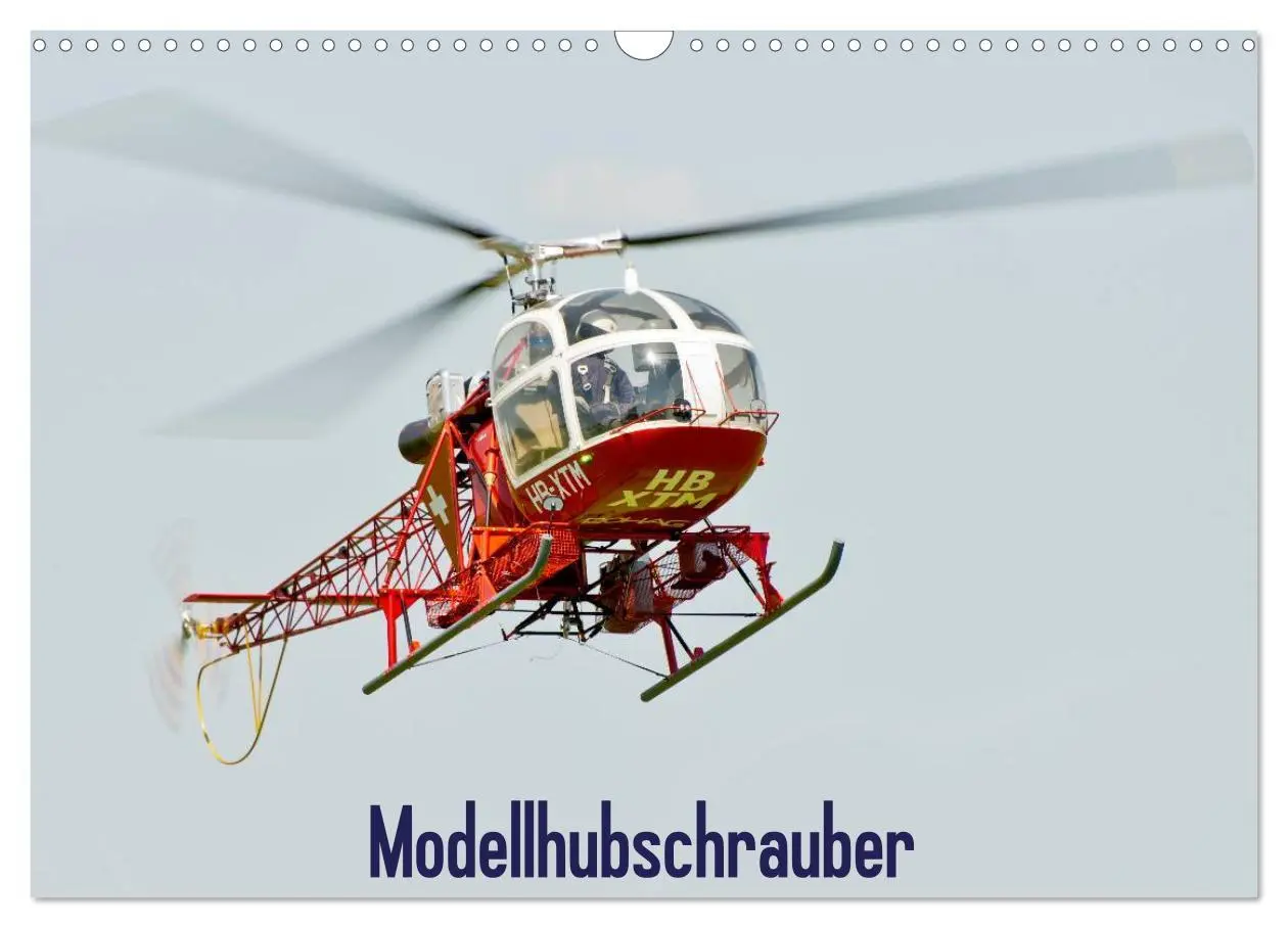 Cover: 9783516193275 | Modellhubschrauber (Wandkalender 2026 DIN A3 quer), CALVENDO...
