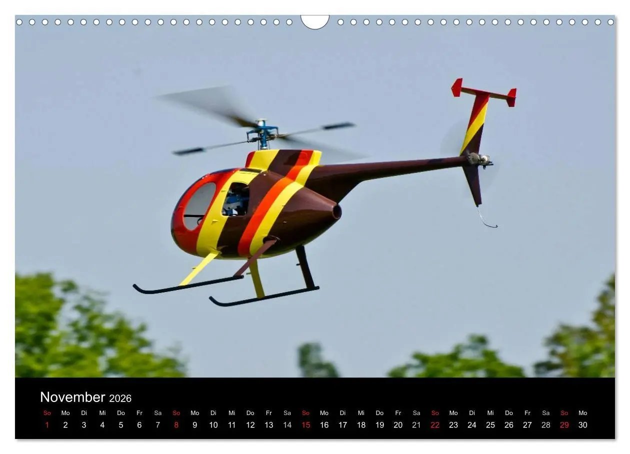 Bild: 9783516193275 | Modellhubschrauber (Wandkalender 2026 DIN A3 quer), CALVENDO...