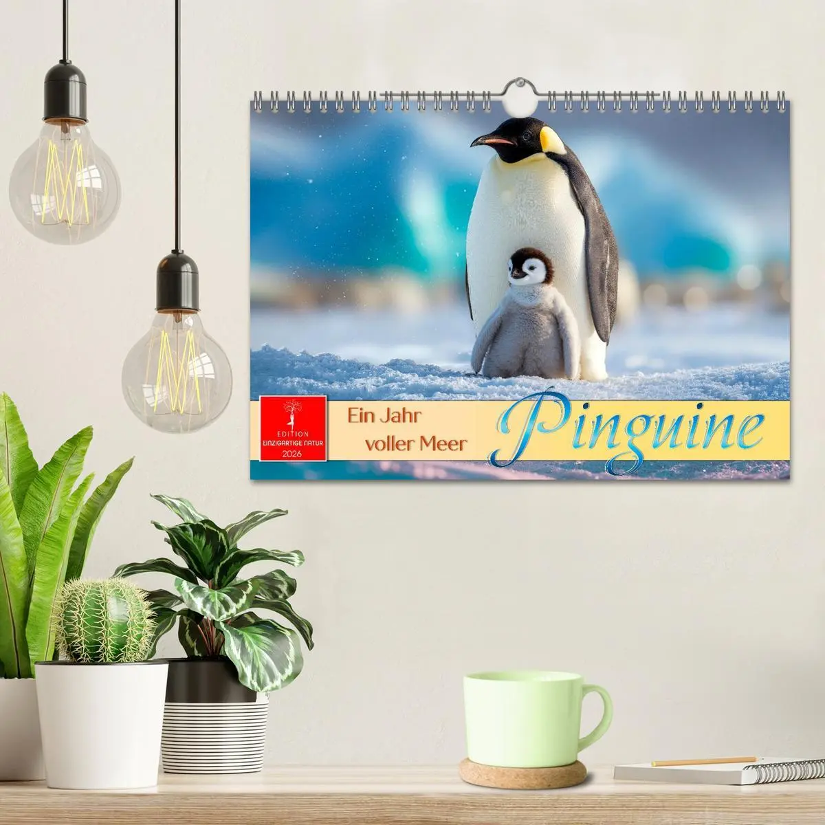 Bild: 9783516643275 | Pinguine - ein Jahr voller Meer (Wandkalender 2026 DIN A4 quer),...