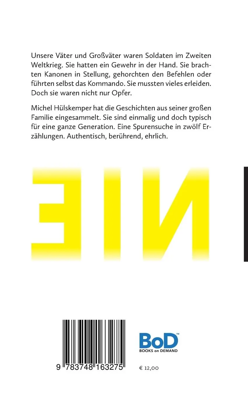 Rückseite: 9783748163275 | Vater hat nie geschossen | Michel Hülskemper | Taschenbuch | 296 S.