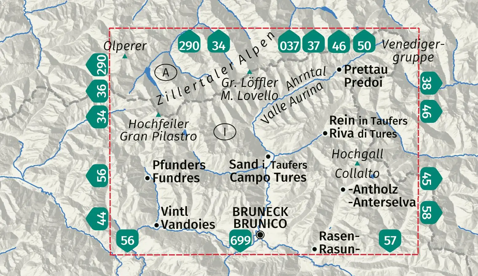 Bild: 9783991543275 | KOMPASS Wanderkarte 82 Tauferer Ahrntal / Valle di Tures e Aurina...
