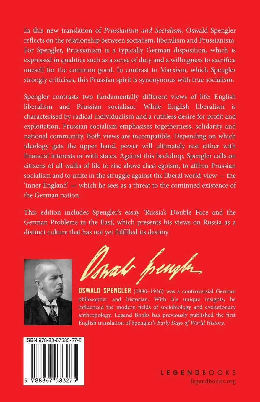 Rückseite: 9788367583275 | Prussianism and Socialism | Oswald Spengler | Taschenbuch | Englisch
