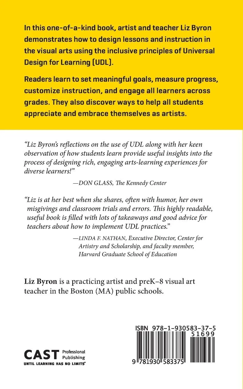 Rückseite: 9781930583375 | Art for All | Planning for Variability in the Visual Arts Classroom