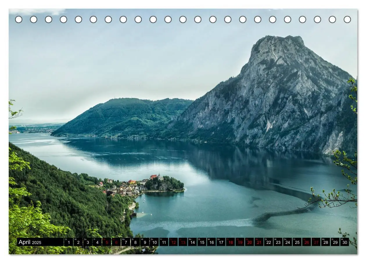 Bild: 9783435453375 | Seen - Berge - Salzkammergut (Tischkalender 2025 DIN A5 quer),...