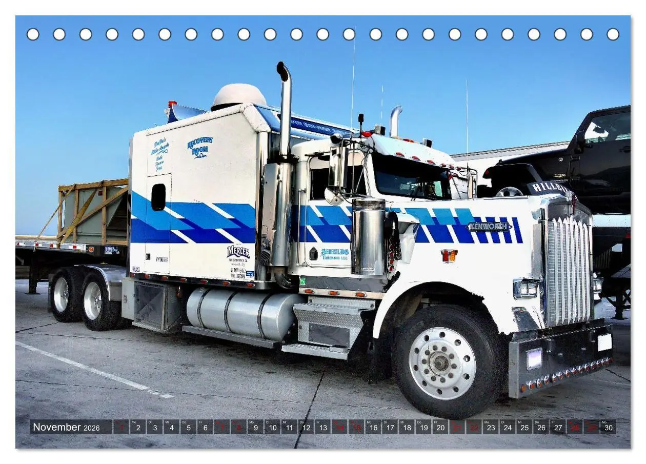 Bild: 9783457303375 | Amerikanische Lastwagen - Trucks (Tischkalender 2026 DIN A5 quer),...
