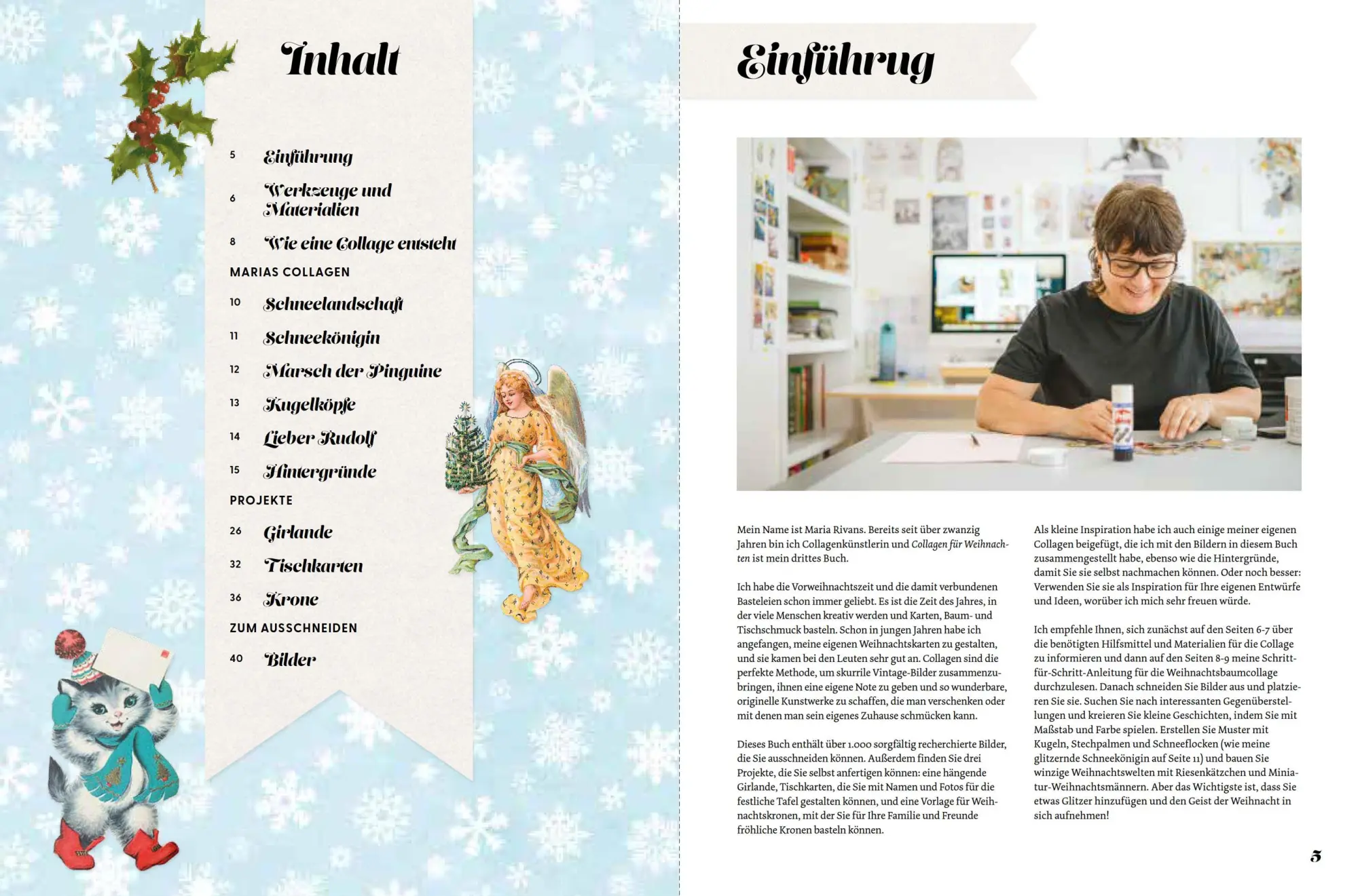 Bild: 9783038763475 | Collagen für die Weihnachtszeit | Ausschneiden und selbst machen