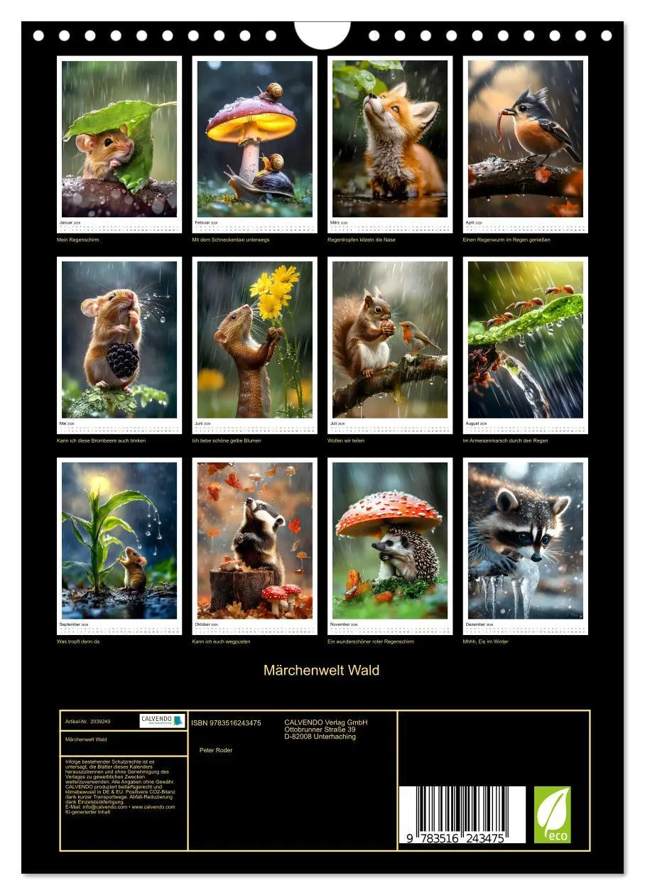 Bild: 9783516243475 | Märchenwelt Wald (Wandkalender 2026 DIN A4 hoch), CALVENDO...