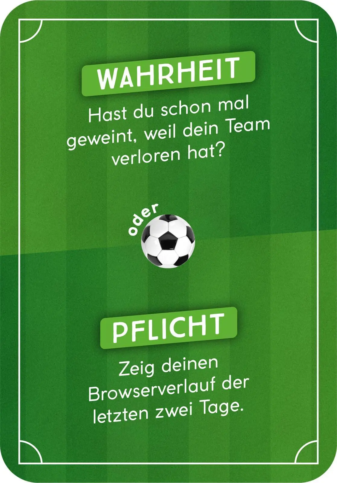 Bild: 4014489133575 | Wahrheit oder Abseits | 50 Wahrheit-oder-Pflicht-Karten | Box | 50 S.