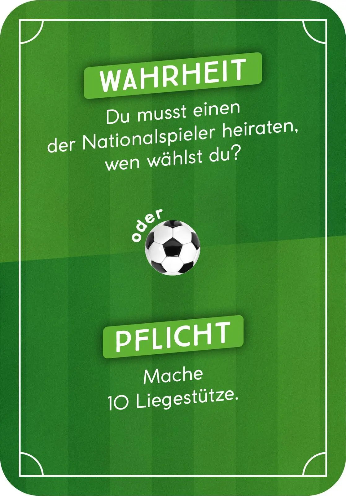 Bild: 4014489133575 | Wahrheit oder Abseits | 50 Wahrheit-oder-Pflicht-Karten | Box | 50 S.
