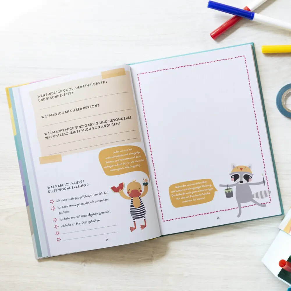 Bild: 4260308343575 | Fröhliche Weltentdecker | Ein Glückstagebuch für Kinder | Verlag
