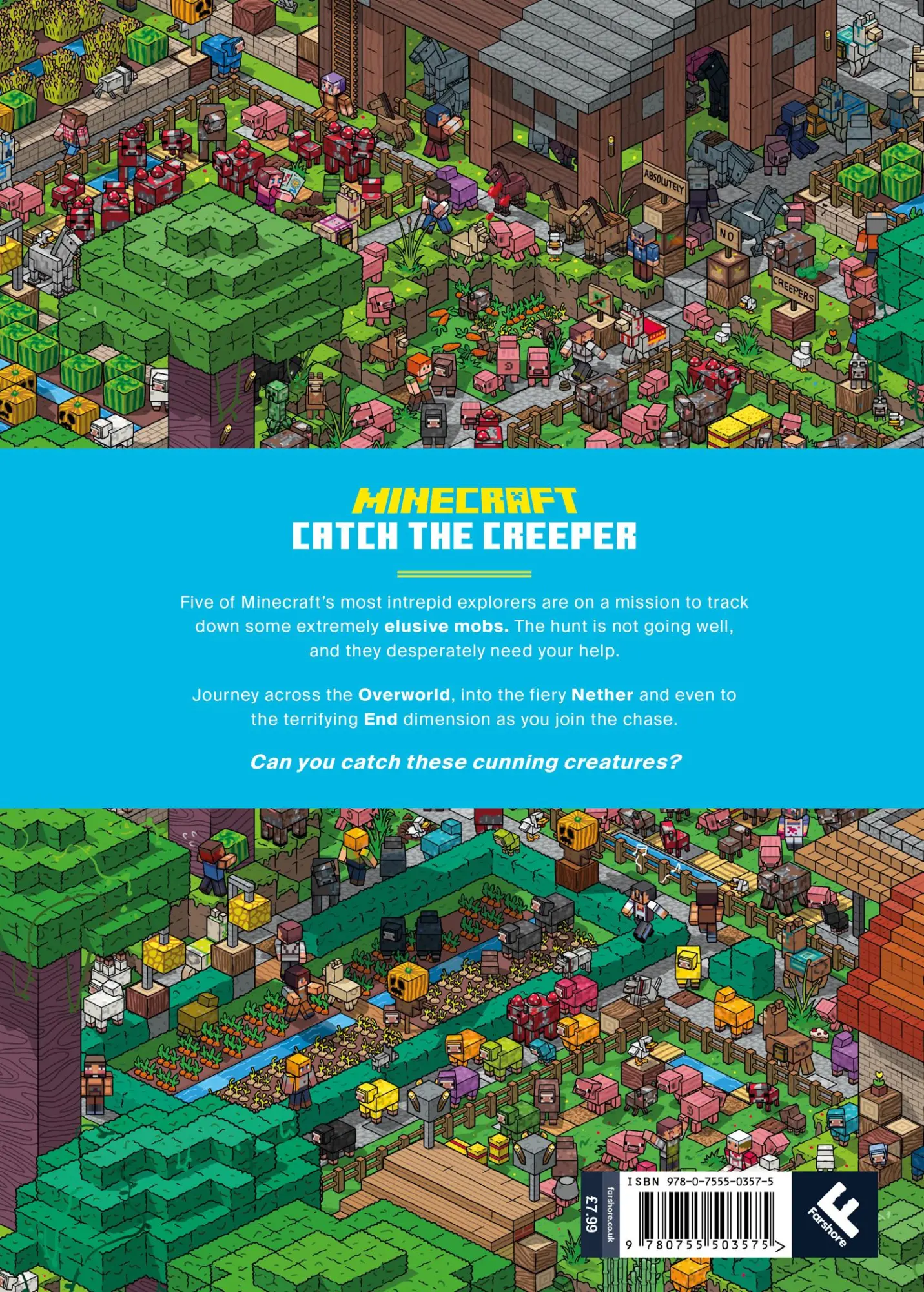 Rückseite: 9780755503575 | MNCRFT CATCH CREEPER &amp; PB | A Search and Find Adventure | Mojang AB