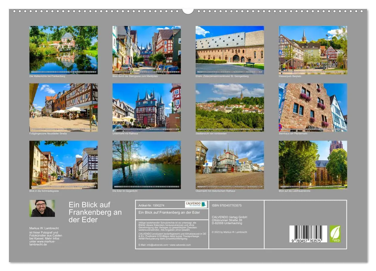 Bild: 9783457763575 | Ein Blick auf Frankenberg an der Eder (hochwertiger Premium...