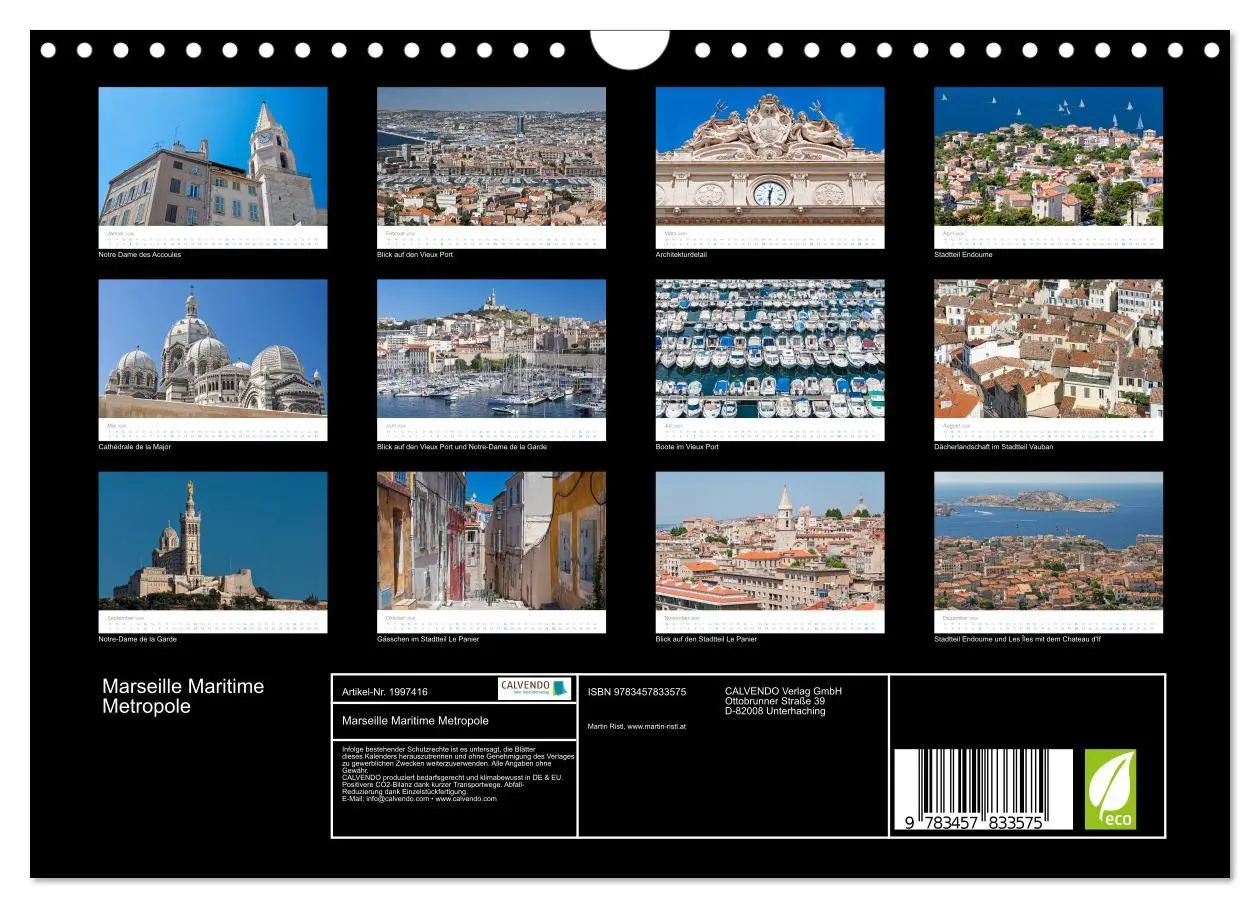 Bild: 9783457833575 | Marseille Maritime Metropole (Wandkalender 2026 DIN A4 quer),...