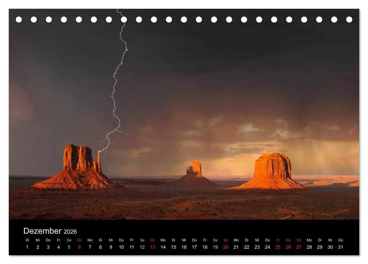 Bild: 9783516233575 | USA - Monument Valley (Tischkalender 2026 DIN A5 quer), CALVENDO...