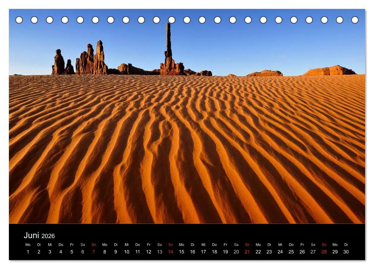 Bild: 9783516233575 | USA - Monument Valley (Tischkalender 2026 DIN A5 quer), CALVENDO...