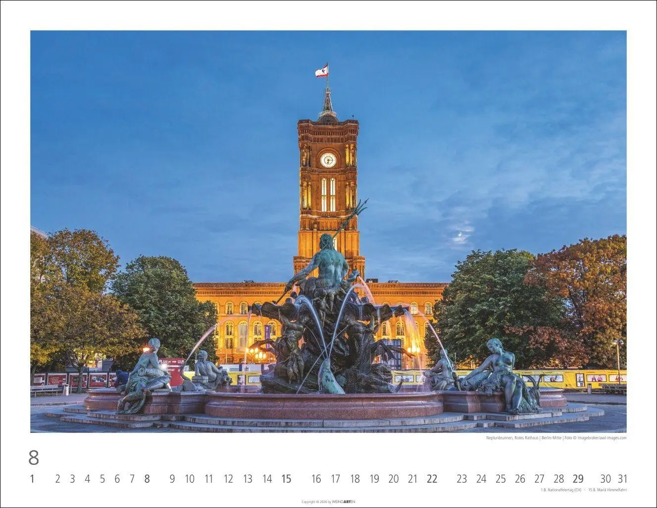 Bild: 9783839903575 | Berlin Kalender 2027 | Kalender | Reisekalender Weingarten | 14 S.