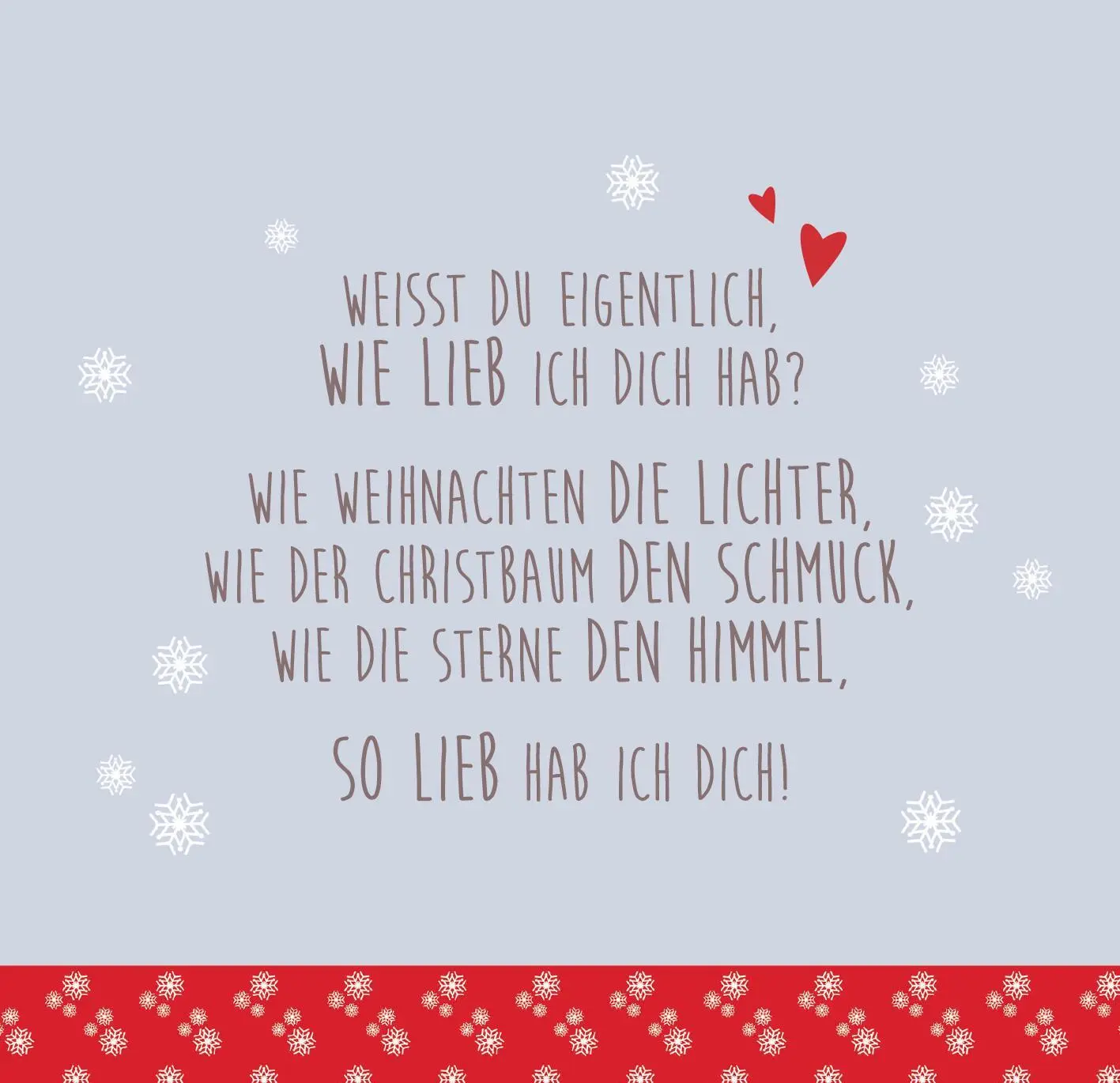 Bild: 9783845843575 | Weißt du eigentlich, wie lieb ich dich hab? Weihnachtswünsche für dich