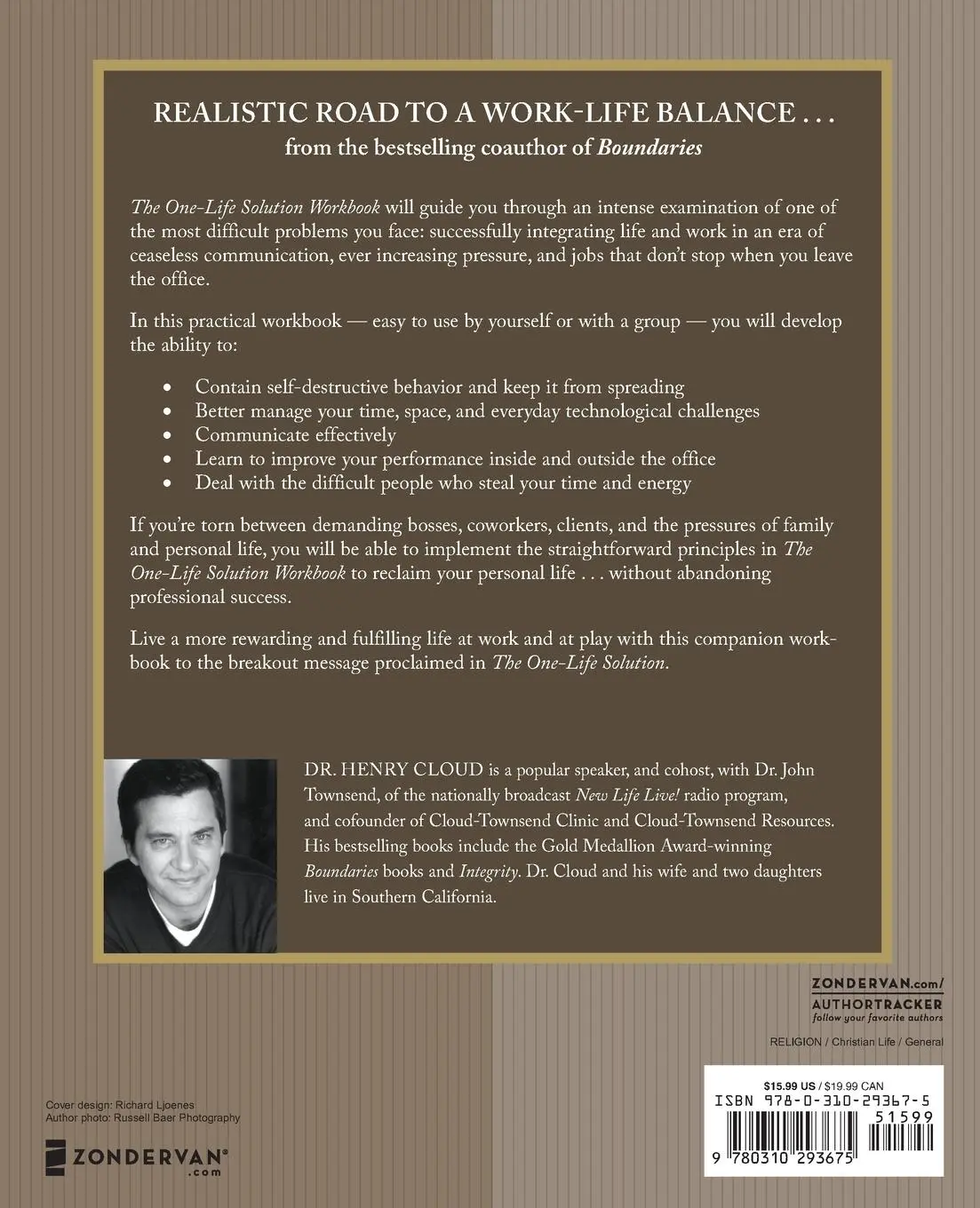 Rückseite: 9780310293675 | The One-Life Solution Workbook | Henry Cloud | Taschenbuch | Englisch