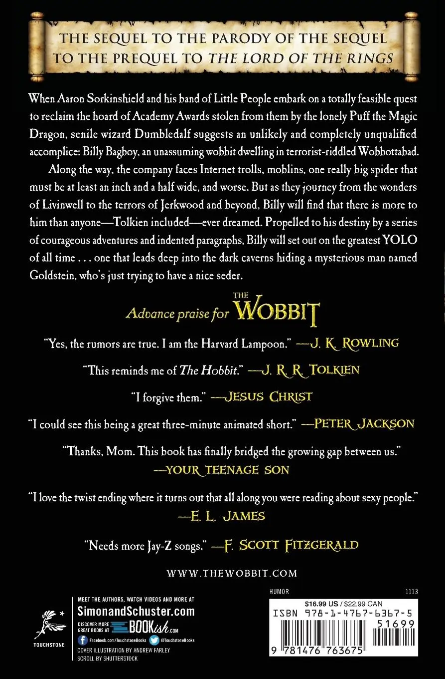 Rückseite: 9781476763675 | The Wobbit | The Harvard Lampoon | Taschenbuch | No Series | Englisch