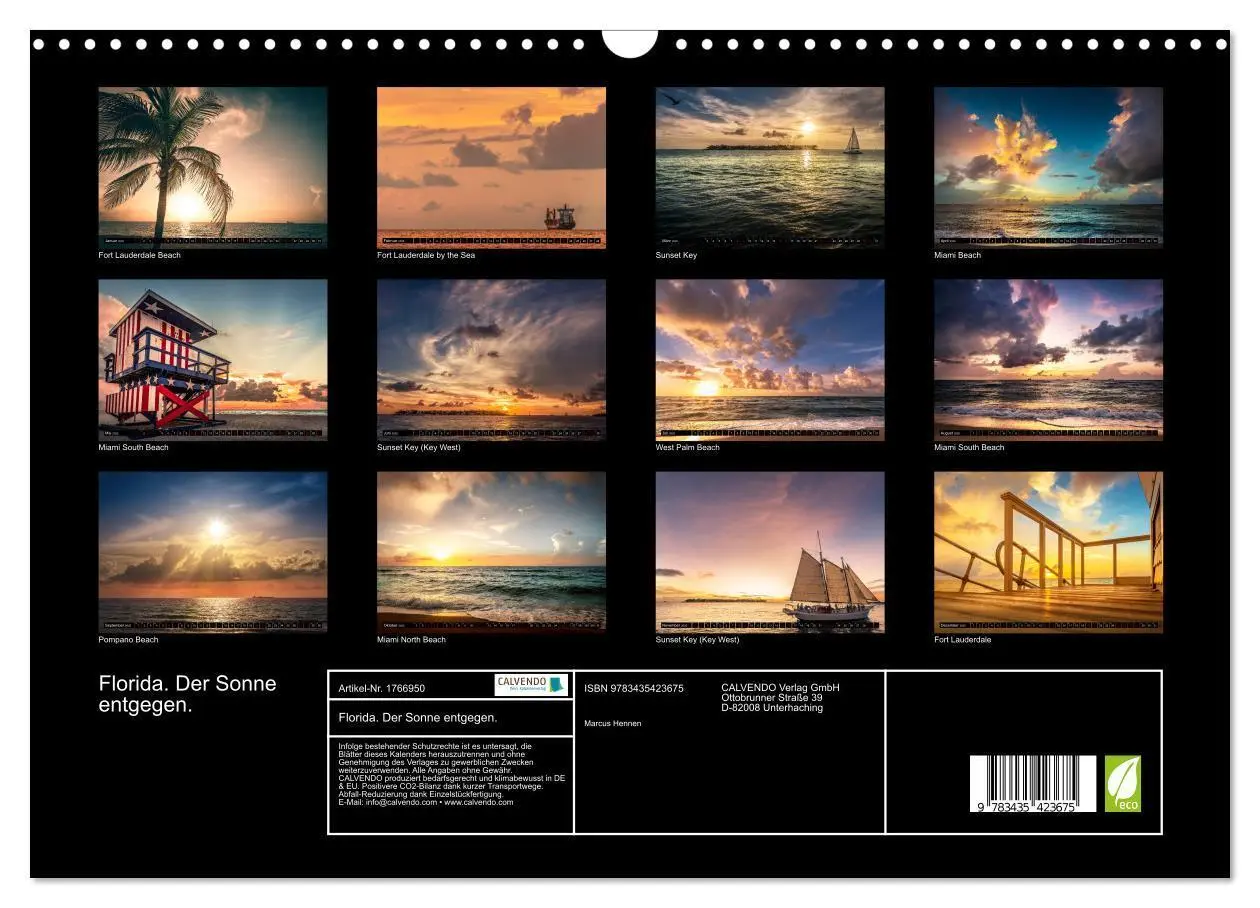 Bild: 9783435423675 | Florida. Der Sonne entgegen. (Wandkalender 2025 DIN A3 quer),...